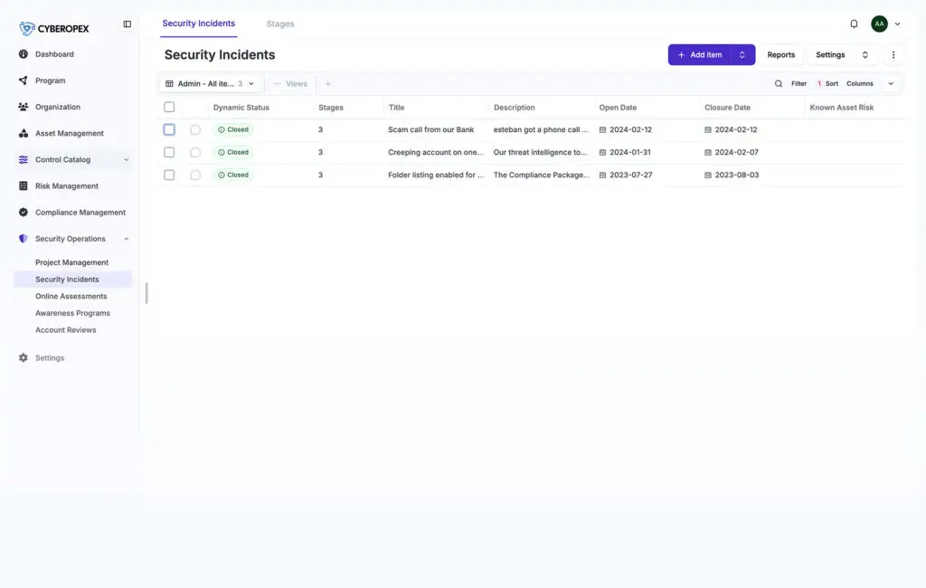 Incident Management mit GRC as a Service